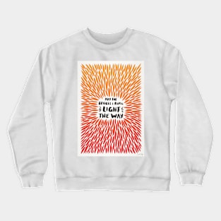 Orange Bridges Burn Burst Crewneck Sweatshirt